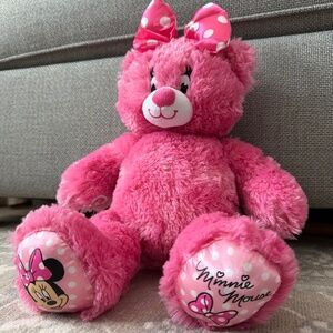 Minnie Mouse Pink Bow Disney Bear from Build A Bear Rare- Limited Edition